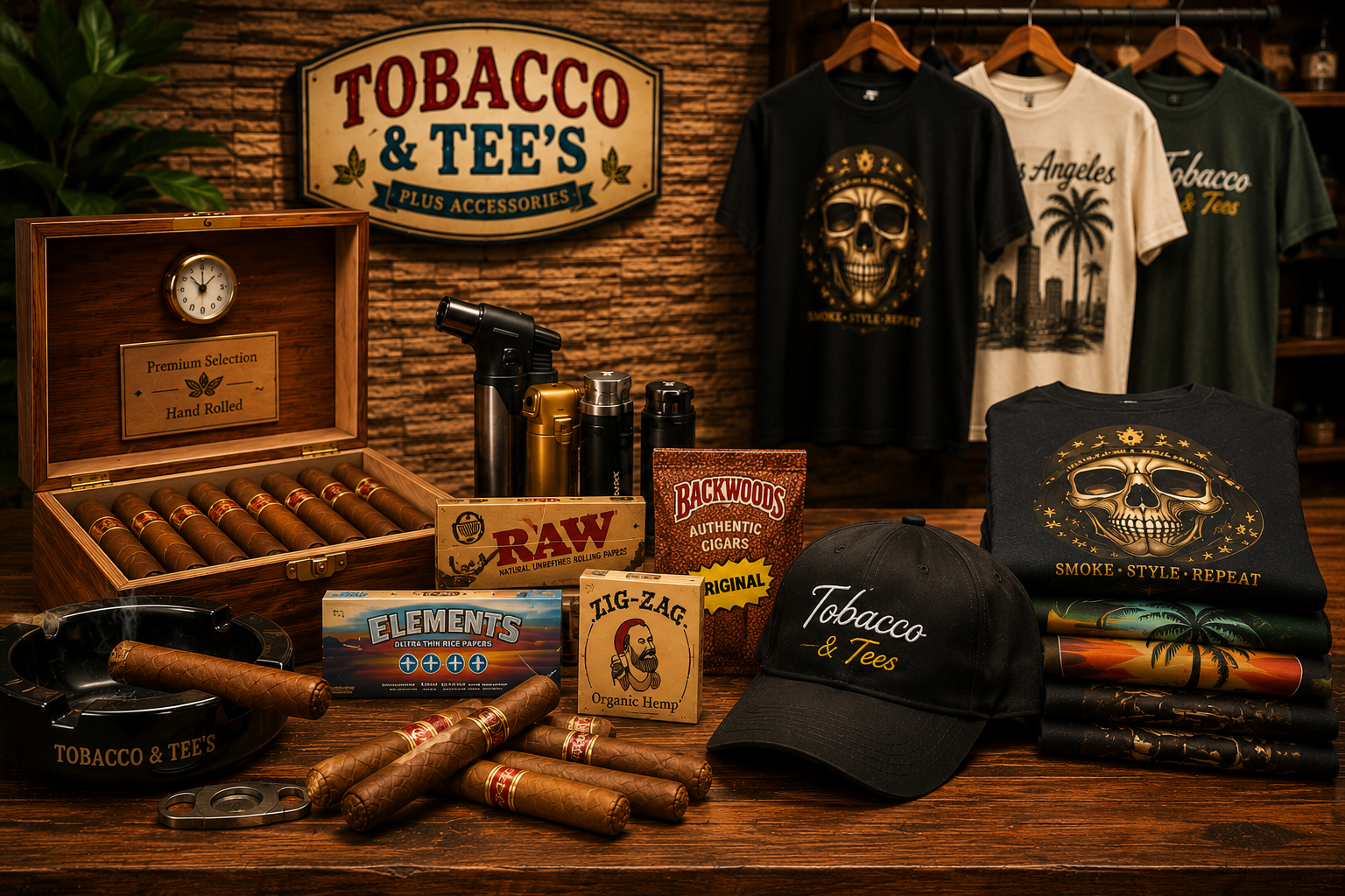 Premium Cigars, Tobacco Products, and Custom Apparel in Los Angeles