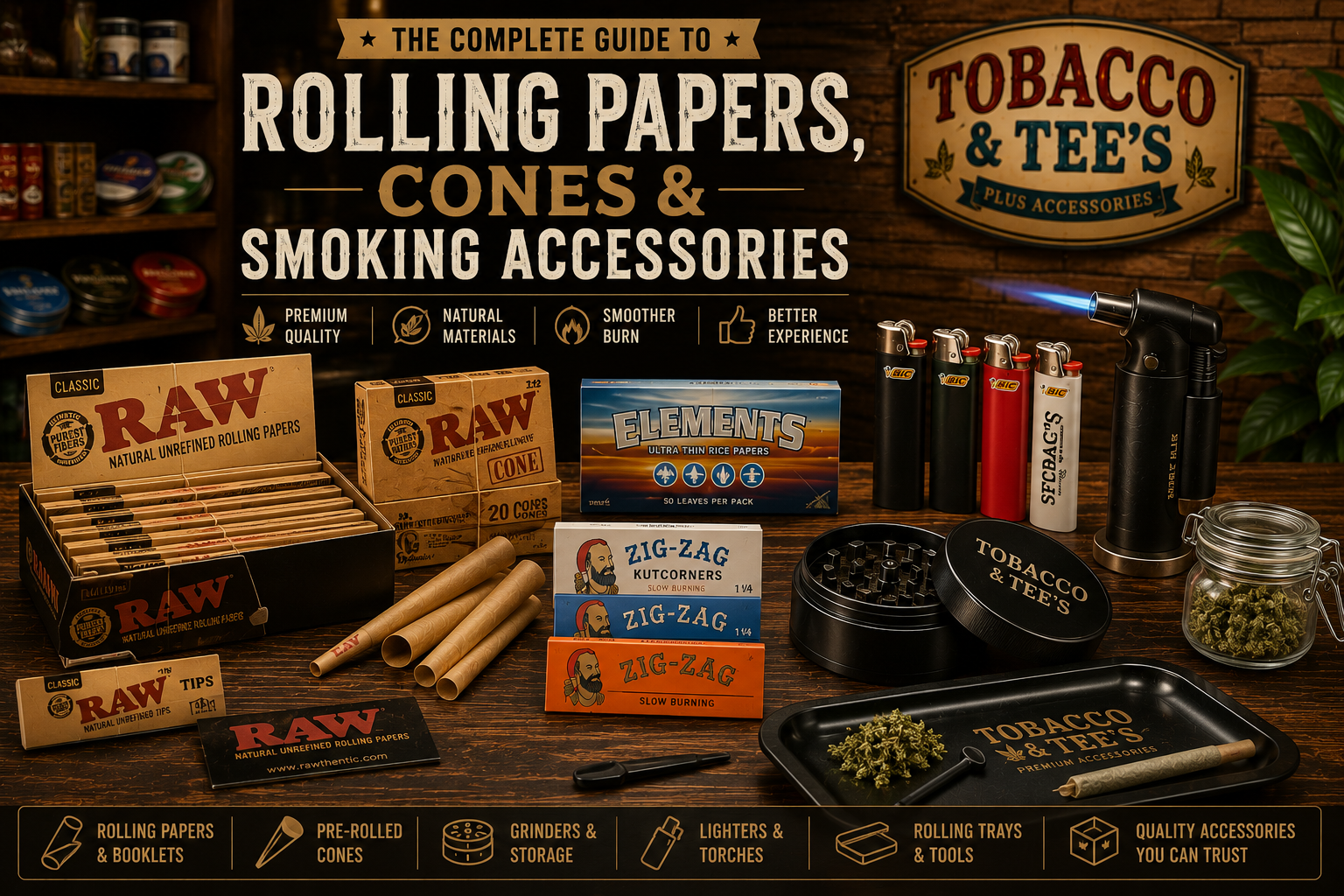 The Complete Guide to Rolling Papers, Cones, and Smoking Accessories